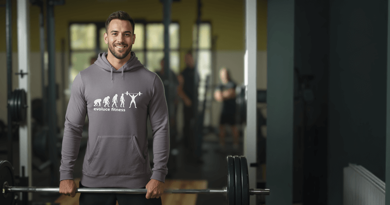 Pánská mikina evoluce fitness